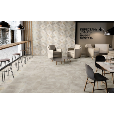 COLISEUMGRES 610015000351 Керамический гранит Капри 450х450 серый шлифованный. Фото