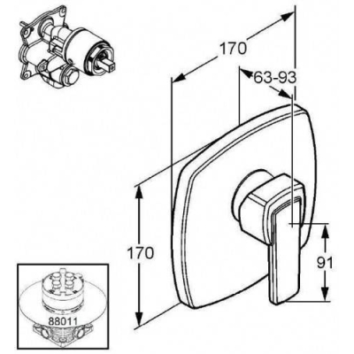 Смеситель для душа KLUDI Q-Beo 506550575. Фото
