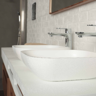 Раковина ACQUABELLA COLEZZIONI 58х38 LAVABO_ON-TOP_RECTANGLE_SLATE_BLANCO. Фото