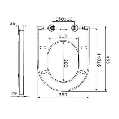 Сиденье для унитаза с микролифтом, быстросъемное AM.PM Spirit 2.0 C707858WH. Фото