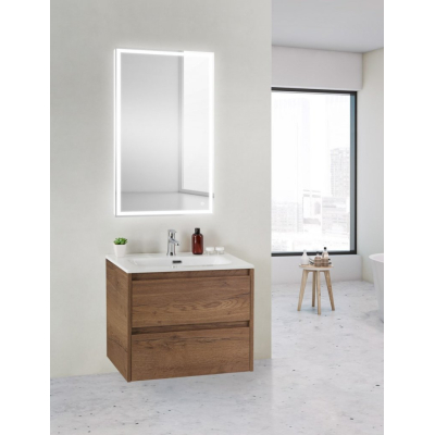 Тумба под раковину подвесная BELBAGNO KRAFT 39-500/390-2C-SO-RT Rovere Tobacco. Фото