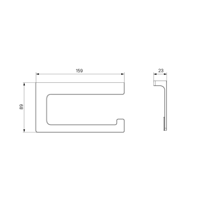 Держатель для туалетной бумаги без крышки сплав металлов Slide белый матовый IDDIS. для ванной комнаты. Фото