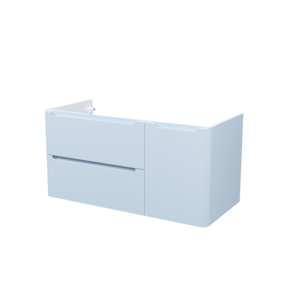 Тумба подвесная 100 см голубой Edifice IDDIS EDI10B0i95  подходит умыв. 0101000i28. Фото