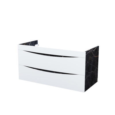 Тумба подвесная 100 см белая/черный мрамор Cloud IDDIS CLO10B0i95  подходит ум. 0131000i28. Фото