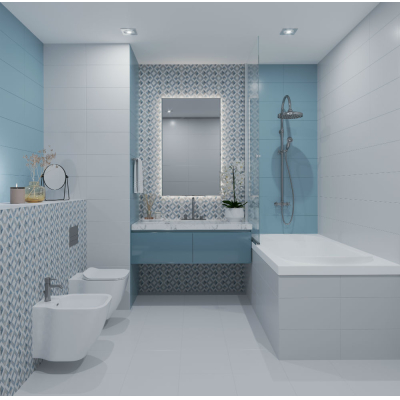 BELLEZA (эксклюзив) 00-00-5-08-01-71-2320 Плитка облицовочная Дижон 200х400 бирюзовый. Фото