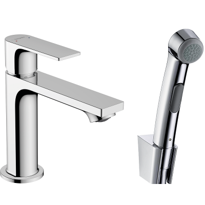 72216000 HANSGROHE  Rebris E смеситель для раковины 110, с гигиеническим душем. Фото