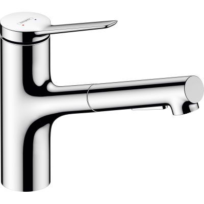 Смеситель для кухни Hansgrohe Zesis M33 74800000 с выдвижным изливом. Фото