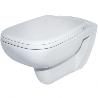 Унитаз подвесной с сиденьем DURAVIT D-Code Rimless SET 45700900A1. Фото