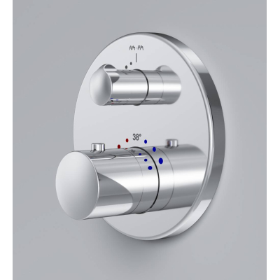 Смеситель для ванны и душа с термостатом, монтируемый в стену AM.PM Like F8085500. Фото