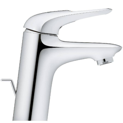 GROHE 23374003 Eurostyle 2015 Смеситель для раковины со сливным гарнитуром, с энергосберегающим картриджем - подача холодной воды при центральном положении рычага. Фото