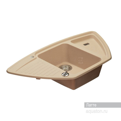 Мойка для кухни Акватон Лория угловая латте 1A715032LR260. Фото