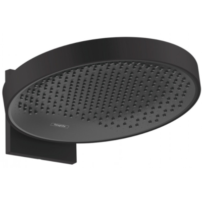 Верхний душ Hansgrohe Rainfinity 360 1jet с настенным креплением 26230670, матовый черный. Фото