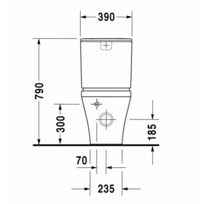 Унитаз напольный DURAVIT DURASTYLE 2155090000. Фото