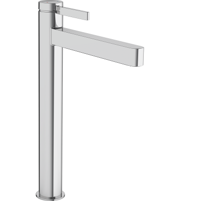 Finoris Смеситель для раковины, однорычажный, 260 со сливным клапаном Push-Open, для раковины в форме таза 76070000, хром. Фото