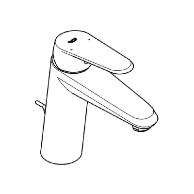 GROHE 23448002 Eurodisc Cosmopolitan Смеситель однорычажный для раковины со средним изливом, сливной гарнитур. Фото