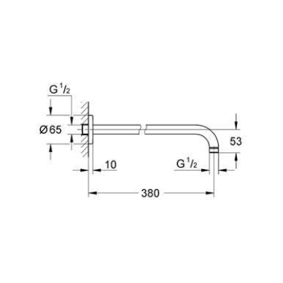 Душевой кронштейн GROHE Rainshower 28361KS0. Фото