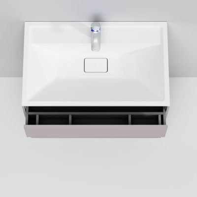 База под раковину подвесная 80 см, 3 ящика, элегантный серый AM.PM Inspire 2.0 M50AFHX0803EGM. Фото