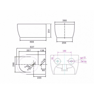 Биде подвесное SSWW CB5006. Фото