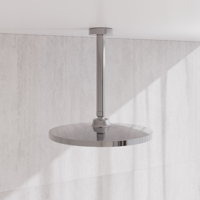 Кронштейн для верхнего душа в потолок круглый хром Optima Home IDDIS OPH20CRi61. Фото