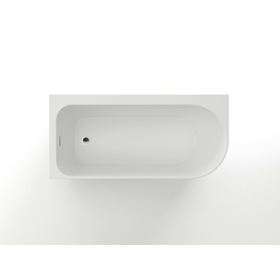 Ванна акриловая Azario LUTON 1700x800x580 пристенная, в комплекте с сифоном и металлической рамой, левая, белая LUT17080 L. Фото