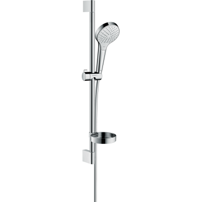 Душевой набор Hansgrohe Croma Select S Vario и мыльницей Casetta 26566400, белый/хром. Фото