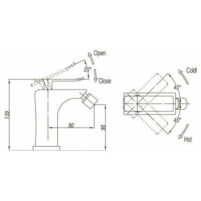 Смеситель для биде BELBAGNO Ticino TIC-BD-CRM. Фото