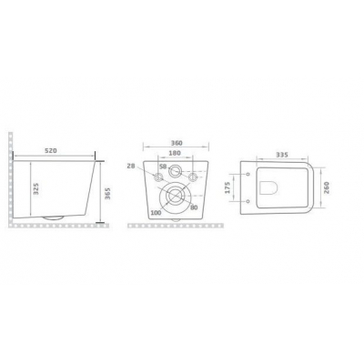 Унитаз подвесной безободковый GID Tr2144. Фото