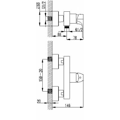 Смеситель для душа BERHOLM Spark SPASB00B03. Фото