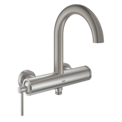 GROHE 32652DC3 Atrio New Смеситель однорычажный для ванны, настенный монтаж, СуперСталь. Фото