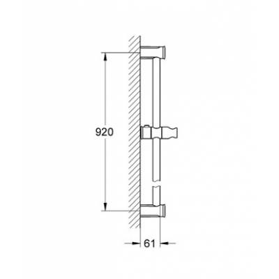 Душевая штанга GROHE Tempesta New Rustic 27520000 900 мм. Фото