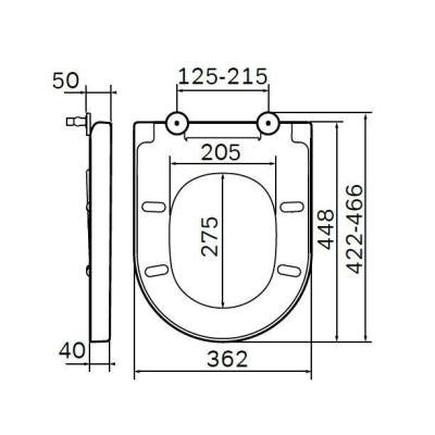 Сиденье для унитаза с микролифтом, быстросъемное AM.PM Spirit 2.0 C707855WH. Фото