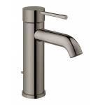 GROHE 23589A01 Essence New Смеситель для раковины S-Size II, сливной гарнитур, цвет: темный гарфит, глянец. Фото