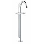 GROHE 25044003 Atrio New Смеситель двухвентильный для ванны свободностоящий, напольный монтаж, крестообразные ручки, ручной душ с держателем (комплект верхней монтажной части для 45 984 001). Фото