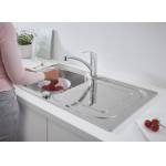 Набор для кухни: мойка для кухни GROHE 31565SD0 K300, нержавеющая сталь и смеситель GROHE 31565SD0 Eurosmart Смеситель для мойки. Фото