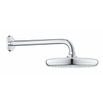 GROHE 26412000 Tempesta 210 Верхний душ с душевым кронштейном 286 мм, расход 9,5 л/мин, хром. Фото