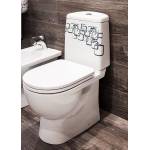 Унитаз-компакт Sanita Luxe Best Bubbles SL DM BSTSLCC12040522 с сиденьем Soft-Close. Фото