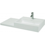 Раковина накладная LAUFEN Living City 100х46 8.1843.1.000.104.1 полочка слева. Фото