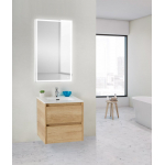 Тумба под раковину подвесная BELBAGNO KRAFT 39-600/390-2C-SO-RNN Rovere Nebrasca Nature. Фото