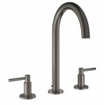 GROHE 20009AL3 Atrio New Смеситель двухвентильный для раковины на 3 отверстия, монтаж на бортик, размер M, Графит. Фото