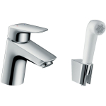 Смеситель для раковины с гигиеническим душем Hansgrohe Logis 71290000. Фото