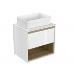 CERSANIT Тумба LOUNA 60 со столешницей SZ-LOU-60BL/Wh. Фото