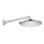 GROHE Верхний душ Grohe Tempesta 250 + Душевой кронштейн 380 мм, хром 26668000. Фото