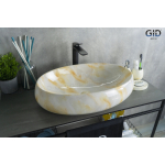 Раковина накладная GID Mnc166 59х40 54407 Под камень. Глянцевый Раковина накладная GID Mnc166 59х40 54407 Под камень. Глянцевый. Фото