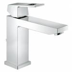 GROHE 23445000 Eurocube Смеситель однорычажный для раковины со средним изливом, сливной гарнитур. Фото