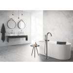 GROHE 32653AL3 Atrio New Смеситель однорычажный для ванны, напольный монтаж, ручной душ с держателем, шланг, Графит (без встроенной части, комплект верхней монтажной части для 45 984). Фото