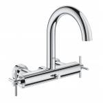 GROHE 25010003 Atrio New Смеситель двухвентильный для ванны, настенный монтаж, крестообразные ручки. Фото