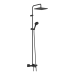 26900670 HANSGROHE  Vernis Shape Showerpipe 240 термостатическая душевая система, матовый черный. Фото