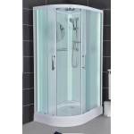 Душевая кабина ESBANO полукруглая с крышей и LED освещением ESBANO ES-L115CR (Right). Фото