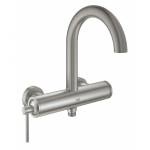 GROHE 32652DC3 Atrio New Смеситель однорычажный для ванны, настенный монтаж, СуперСталь. Фото