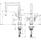 Кухонный смеситель однорычажный, U 220, с запорным вентилем, 1jet Hansgrohe 72807800, под сталь. Фото